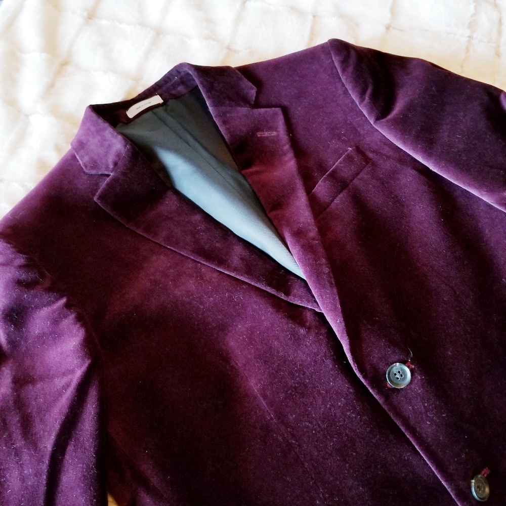 Purple Velvet Blazer